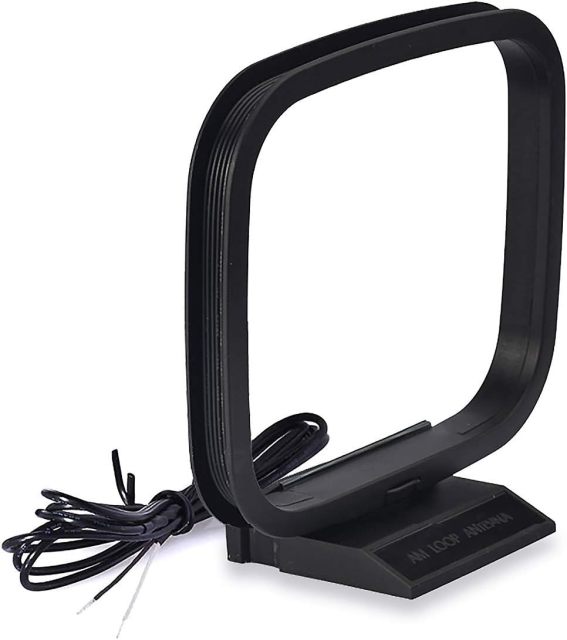 Bingfu 75 Ohm FM Antenna FM Antenna and AM Loop Antenna for Pioneer Onkyo Yamaha Marantz Indoor HD Radio FM Radio Bluetooth Home Stereo Receiver AV Audio Video Home Theater Receiver Power