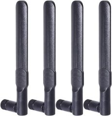 Bingfu Dual Band WiFi 2.4GHz 5GHz 5.8GHz 8dBi MIMO RP-SMA Male Antenna (4-Pack) for WiFi Router Wireless Network Card USB Adapter Security IP Camera Video Surveillance Monitor