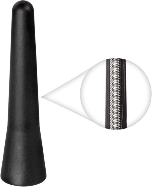 Bingfu Universal Vehicle Roof Mount Short Antenna Mast 2.5 inch Rubber Car Antenna Replacement Compatible with Toyota Honda Chevrolet Nissan Ford Jeep Subaru GMC
