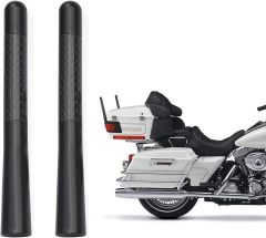 Bingfu Motorcycle Carbon Fiber Antenna Mast Motorcycle Radio Antenna Replacement 2-Pack Compatible with Harley Davidson Motorcycle 1989-2023 Touring Electra Glide Road Glide Tour Ultra Classic