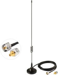 Bingfu Ham Radio Vehicle Car Mobile Radio Antenna Dual Band VHF UHF 136-174MHz 400-520MHz Magnetic Base PL259 Male Antenna for BTECH ICOM Midland Yaesu TYT AnyTone Amateur Radio Two Way Radio