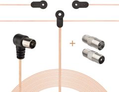 Bingfu FM Antenna FM Dipole Antenna 75 Ohm Indoor FM Radio Antenna AM Loop Antenna for Pioneer Onkyo Yamaha Marantz Indoor Bluetooth Home Stereo Receiver AV Audio Video Home Theater Receiver Tuner