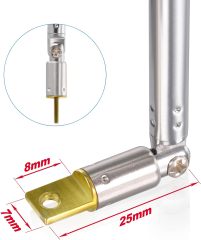 Bingfu 6 Sections Telescopic 65cm AM FM Antenna Portable Radio Antenna Replacement (2-Pack) Compatible with Indoor Portable Radio Home Stereo Receiver AV Audio Video Home Theater Receiver TV Tuner