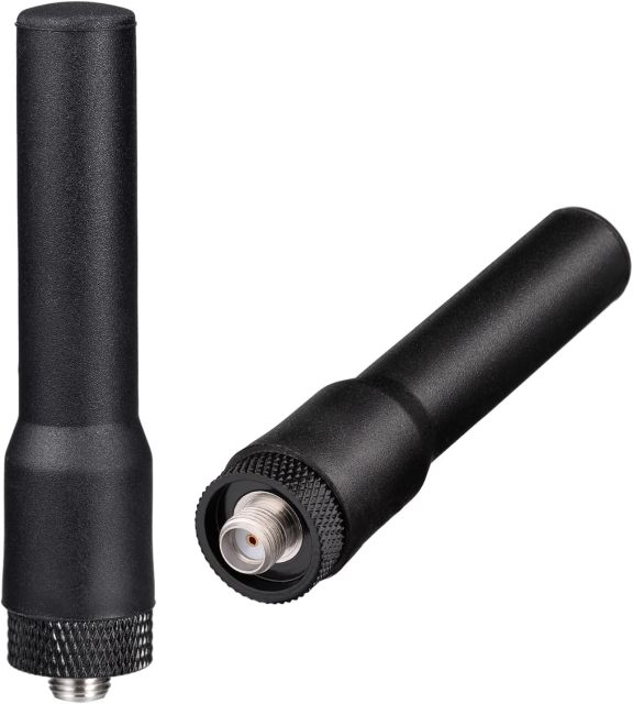 Bingfu Dual Band VHF UHF 136-174MHz 400-470MHz Ham Radio Antenna Two Way Radio Walkie Talkie 2.5 inch Mini Soft Whip SMA Female Antenna 2-Pack for Wouxun Baofeng BF-F8HP UV-5R UV-82 BF-888S