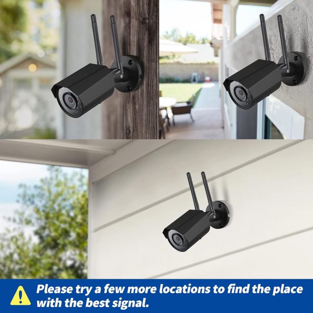 Bingfu Dual Band WiFi Antenna 3dBi SMA Male Antenna(2-Pack) for Wireless Vedio Security IP Camera Recorder Surveillance Recorder Truck Trailer Rear View Backup Camera Reversing Monitor