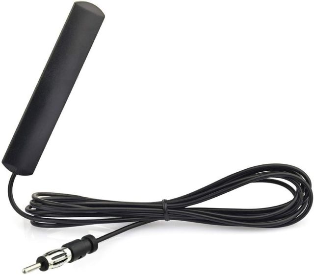 Bingfu Car Antenna Car Stereo FM AM Radio Antenna Car Adhesive Mount Hidden Patch Antenna for Vehicle Truck SUV Car Stereo in Dash Head Unit CD Media Receiver Player Audio HD Radio Tuner Amplifier