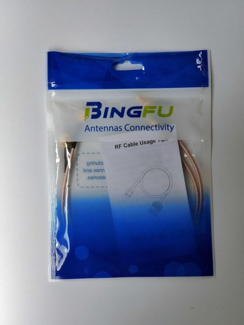 Bingfu WiFi Antenna Extension Cable (2-Pack) RP-SMA Male to RP-SMA Female Bulkhead Mount RG316 Cale 30cm 12 inch for WiFi Router Security IP Camera Wireless Mini PCI Express PCIE Network Card Adapter