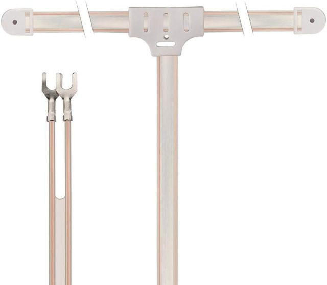 Bingfu FM Dipole Antenna 300 Ohm FM Antenna with 2 Pin Bare Wire Twin Lead for Indoor Digital HD Radio Table Top FM Radio Home Stereo Receiver AV Audio Video Home Theater Receiver HDTV TV Tuner