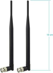 Bingfu Wireless Microphone Receiver Antenna UHF 400MHz-960MHz BNC Male Antenna (2-Pack) for Wireless Microphone System Receiver Remote Digital Audio Mic Receiver Tuner UHF Ham Radio