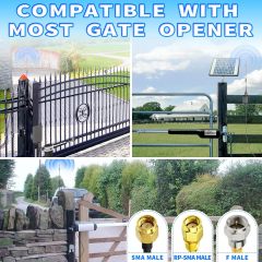 Bingfu Gate Opener Antenna for GTO Mighty Mule MM371W MM372W MM571W MM572W MMS100 LiftMaster Ghost Controls Multicode Automatic Garage Gate Opener F Type/SMA/RP-SMA 433MHz Extended Antennas