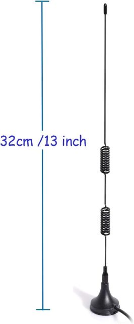Bingfu Dual Band VHF UHF 136-174MHz 400-470MHz Ham Radio Antenna Handheld Two Way Radio Magnetic Base SMA Female Antenna for Wouxun BaoFeng BF-F8HP UV-5R UV-82 BF-888S Ham Radio Walkie Talkie