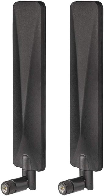 Bingfu 4G LTE Antenna 9dBi SMA Male Cellular Antenna (2-Pack) Compatible with 4G LTE Wireless CPE Router Hotspot Cellular Gateway Industrial IoT Router Trail Camera Game Camera Outdoor Security Camera