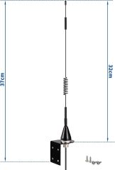 Bingfu Gate Opener Antenna for GTO Mighty Mule MM371W MM372W MM571W MM572W MMS100 LiftMaster Ghost Controls Multicode Automatic Garage Gate Opener F Type/SMA/RP-SMA 433MHz Extended Antennas