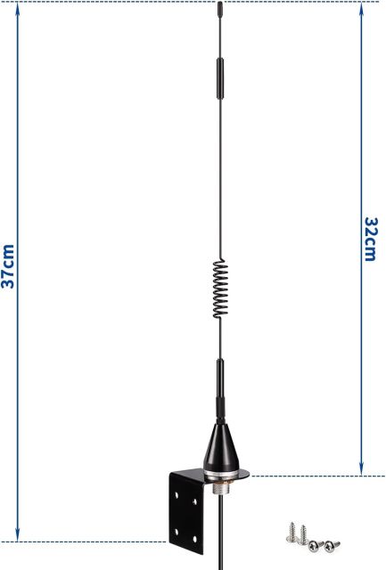 Bingfu Gate Opener Antenna for GTO Mighty Mule MM371W MM372W MM571W MM572W MMS100 LiftMaster Ghost Controls Multicode Automatic Garage Gate Opener F Type/SMA/RP-SMA 433MHz Extended Antennas