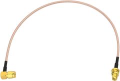 Bingfu SMA Female Bulkhead Mount to SMA Male Right Angle RG316 Antenna Extension Cable 12 inch 30cm 2-Pack Compatible with 4G LTE Router Cellular RTL SDR Receiver