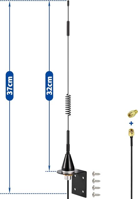 Bingfu 4G LTE RP SMA Cellular Antenna 7dBi Outdoor Antenna (2 Pack) Compatible with Spypoint Link Micro Covert Spartan Stealth Cam Tactacam Muddy Trail Game Camera Security Camera Wireless Router