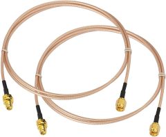 Bingfu SMA Female Bulkhead Mount to SMA Male RG316 Antenna Extension Cable 1m 3 feet 2-Pack Compatible with 4G LTE Router Gateway Cellular SDR USB Dongle Receiver