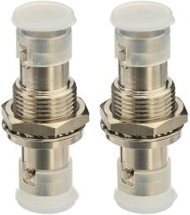Bingfu BNC Female to BNC Female 50 Ohm Coaxial Connector Adapter 2-Pack for Wireless Microphone System Receiver CB Amateur Radio UHF VHF Ham Radio Mobile Radio Antenna Front Patch Panel Rack Mount