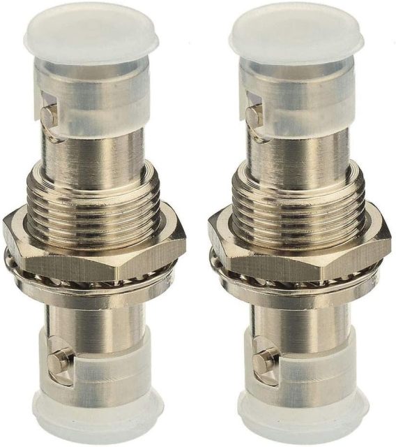 Bingfu BNC Female to BNC Female 50 Ohm Coaxial Connector Adapter 2-Pack for Wireless Microphone System Receiver CB Amateur Radio UHF VHF Ham Radio Mobile Radio Antenna Front Patch Panel Rack Mount