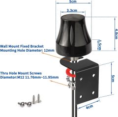 Bingfu 4G LTE SMA Male MIMO Antenna Outdoor Fixed Bracket Wall Mount Waterproof Antenna for 4G LTE Wireless CPE Router Hotspot Cellular IoT Gateway Industrial Terminal Server Security Camera