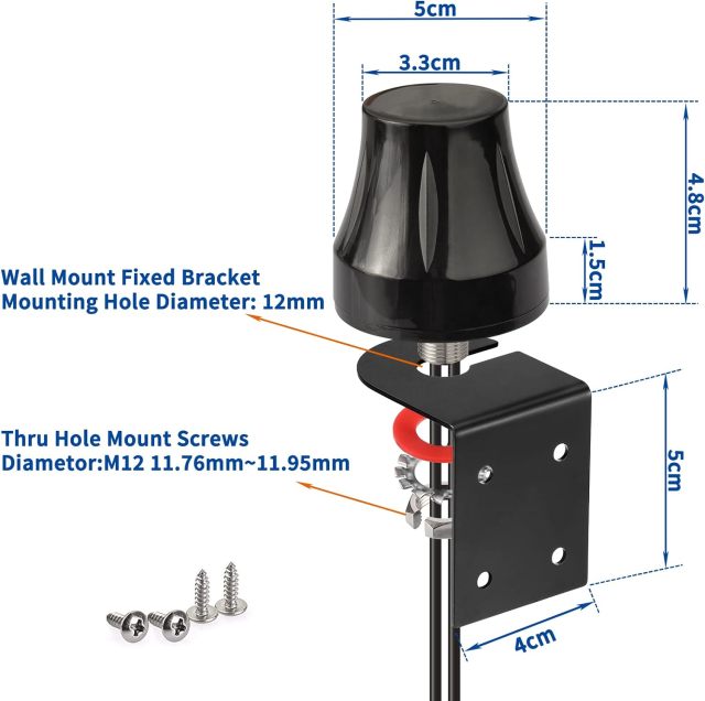 Bingfu 4G LTE SMA Male MIMO Antenna Outdoor Fixed Bracket Wall Mount Waterproof Antenna for 4G LTE Wireless CPE Router Hotspot Cellular IoT Gateway Industrial Terminal Server Security Camera