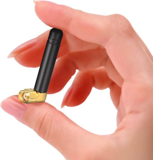 Bingfu Mini Dual Band WiFi 2.4GHz 5GHz 5.8GHz MIMO RP-SMA Male Right Angle Antenna (2-Pack) for FPV WiFi Bluetooth USB Adapter Computer PCIe Card WiFi Router Wireless Back Up Camera