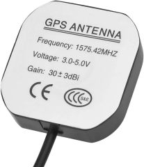 Bingfu Car GPS Antenna SMA Male Waterproof Active GPS Navigation Antenna for Car Stereo Radio Head Unit GPS Navigation System Modem Vehicle Tracker Real Time Monitor Security Camera IoT Router Gateway