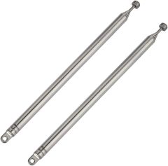 Bingfu 7 Sections Telescopic 74cm AM FM Antenna Portable Radio Antenna Replacement (2-Pack) Compatible with Indoor Portable Radio Home Stereo Receiver AV Audio Video Home Theater Receiver TV Tuner