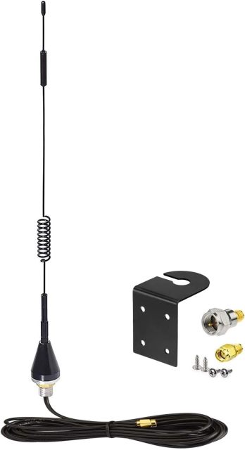 Bingfu Gate Opener Antenna for GTO Mighty Mule MM371W MM372W MM571W MM572W MMS100 LiftMaster Ghost Controls Multicode Automatic Garage Gate Opener F Type/SMA/RP-SMA 433MHz Extended Antennas