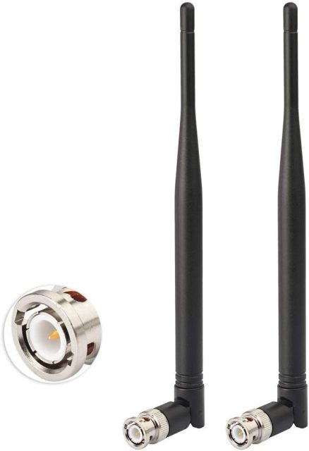 Bingfu Wireless Microphone Receiver Antenna UHF 400MHz-960MHz BNC Male Antenna (2-Pack) for Wireless Microphone System Receiver Remote Digital Audio Mic Receiver Tuner UHF Ham Radio