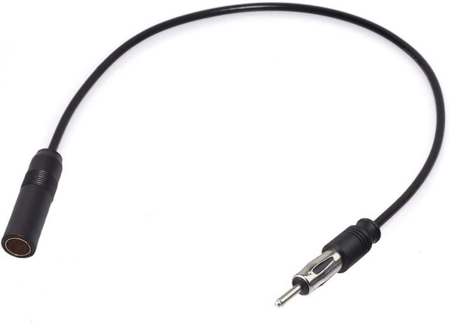 Bingfu Car Radio Antenna Extension Cable 50cm / 20 inch FM AM Radio Car Antenna Extension Cable Cord DIN Plug Connector Coaxial Cable for Vehicle Truck Car Stereo Head Unit CD Media Receiver Player