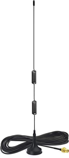 Bingfu Dual Band VHF UHF 136-174MHz 400-470MHz Ham Radio Antenna Handheld Two Way Radio Magnetic Base SMA Female Antenna for Wouxun BaoFeng BF-F8HP UV-5R UV-82 BF-888S Ham Radio Walkie Talkie