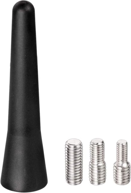 Bingfu Universal Vehicle Roof Mount Short Antenna Mast 2.5 inch Rubber Car Antenna Replacement Compatible with Toyota Honda Chevrolet Nissan Ford Jeep Subaru GMC