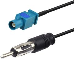 Bingfu Universal Vehicle Car Stereo FM AM Radio Antenna Adapter Cable Fakra Z Male to DIN Plug Connector Cable 15cm 6 inch for Car Stereo Audio HD Radio Head Unit CD Media Player Receiver
