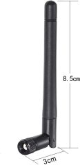 Bingfu Dual Band WiFi 2.4GHz 5GHz 5.8GHz 3dBi MIMO RP-SMA Male Antenna (4-Pack) for WiFi Router Wireless Network Card USB Adapter Security IP Camera Video Surveillance Monitor