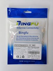 Bingfu WiFi Antenna Extension Cable (2-Pack) RP-SMA Male to RP-SMA Female Bulkhead Mount RG316 Cale 30cm 12 inch for WiFi Router Security IP Camera Wireless Mini PCI Express PCIE Network Card Adapter