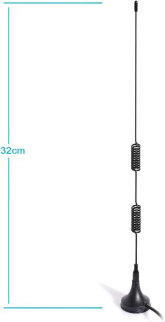 Bingfu VHF UHF Ham Radio Police Scanner Antenna Amateur Radio Mobile Radio Scanner Antenna Magnetic Base BNC Male Antenna Compatible with Uniden Bearcat Whistler Radio Shack Police Scanner Ham Radio