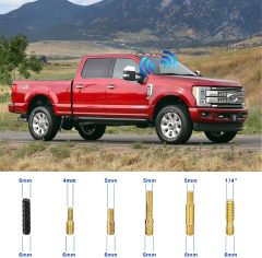 Bingfu Car Radio Antenna Mast Carbon Fiber Truck Antenna Replacement for Ford F150 Raptor F250 F350 F450 Super Duty, Dodge RAM 1500 2500 3500, Toyota, Nissan, Jeep