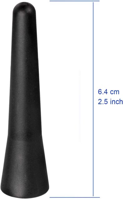 Bingfu Universal Vehicle Roof Mount Short Antenna Mast 2.5 inch Rubber Car Antenna Replacement Compatible with Toyota Honda Chevrolet Nissan Ford Jeep Subaru GMC