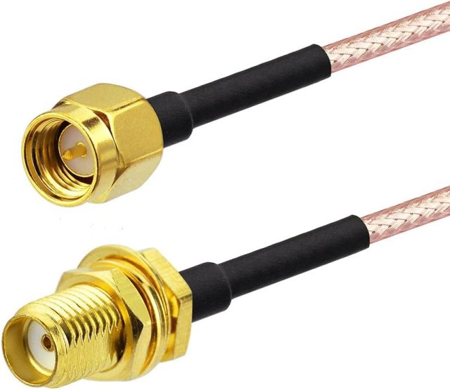 Bingfu SMA Female Bulkhead Mount to SMA Male RG316 Antenna Extension Cable 1m 3 feet 2-Pack Compatible with 4G LTE Router Gateway Cellular SDR USB Dongle Receiver