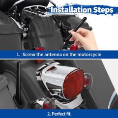 Bingfu Motorcycle Carbon Fiber Antenna Mast Motorcycle Radio Antenna Replacement 2-Pack Compatible with Harley Davidson Motorcycle 1989-2023 Touring Electra Glide Road Glide Tour Ultra Classic