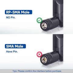 Bingfu Dual Band WiFi 2.4GHz 5GHz 5.8GHz 8dBi MIMO RP-SMA Male Antenna (4-Pack) for WiFi Router Wireless Network Card USB Adapter Security IP Camera Video Surveillance Monitor