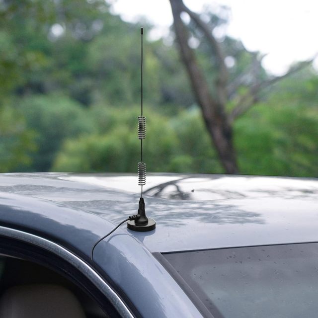 Bingfu 20-1300MHz Police Scanner Antenna 2-Pack Radio Scanner Magnetic Base Antenna HF VHF UHF Two Way Ham Radio BNC Male Antenna Compatible with Uniden Bearcat Whistler Radio
