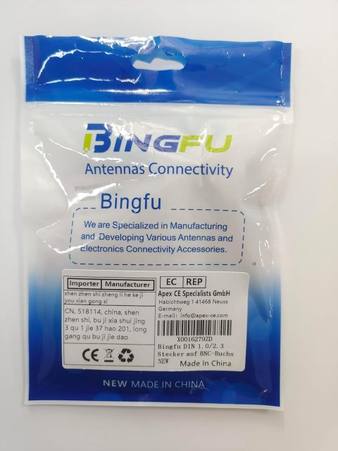 Bingfu DIN 1.0/2.3 Male to BNC Female 75 Ohm Vedio SDI Cable 30cm 12 inch for HD SDI 3G SDI Vedio Recorder Camera Assist Monitor Audio Gateway Hub Broadcast Router Frame Synchronizer Sync Converter