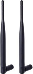 Bingfu Dual Band WiFi 2.4GHz 5GHz 5.8GHz 6dBi MIMO RP-SMA Male Antenna (2-Pack) for WiFi Router Wireless Network Card USB Adapter Security IP Camera Video Surveillance Monitor