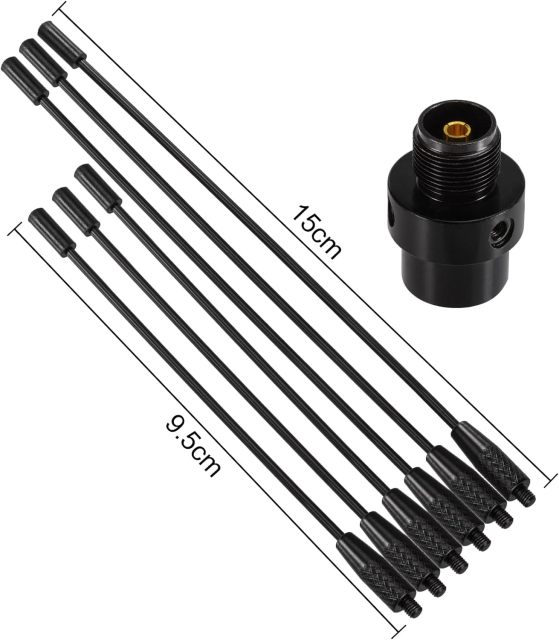 Bingfu Vehicle Mobile Ham Radio Antenna with Ground Planes Dual Band VHF UHF 136-174MHz 400-470MHz Magnetic Base Mount Soft Whip Antenna PL259 Male Connector for Car Amateur Radio Marine VHF Radio