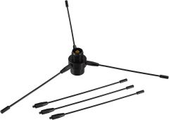 Bingfu Vehicle Mobile Ham Radio Antenna with Ground Planes Dual Band VHF UHF 136-174MHz 400-470MHz Magnetic Base Mount Soft Whip Antenna PL259 Male Connector for Car Amateur Radio Marine VHF Radio