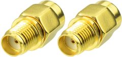Bingfu RP-SMA Male to SMA Female Antenna Connector Adapter (2-Pack) for FPV Drone Controller WiFi Router PCIE Network Card Adapter Security Camera 4G LTE Cellular Trail Camera Game Camera
