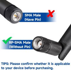 Bingfu Dual Band WiFi 2.4GHz 5GHz 5.8GHz Replacement Antenna for Furrion Back Up RV Rear View Backup Camera Truck Tractor Trailer Pickup SUV Vehicle Trail Reverse Monitor Camera Mimo Antennas (2 Pack)