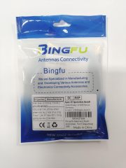 Bingfu Ham Radio Antenna Extension Relocation Cable SMA Male Right Angle to Female RG58 Coaxial Cable 1m 3 feet for Ham Radio BaoFeng Wouxun Icom Yaesu Vertex Standard Horizon Marine VHF Radio